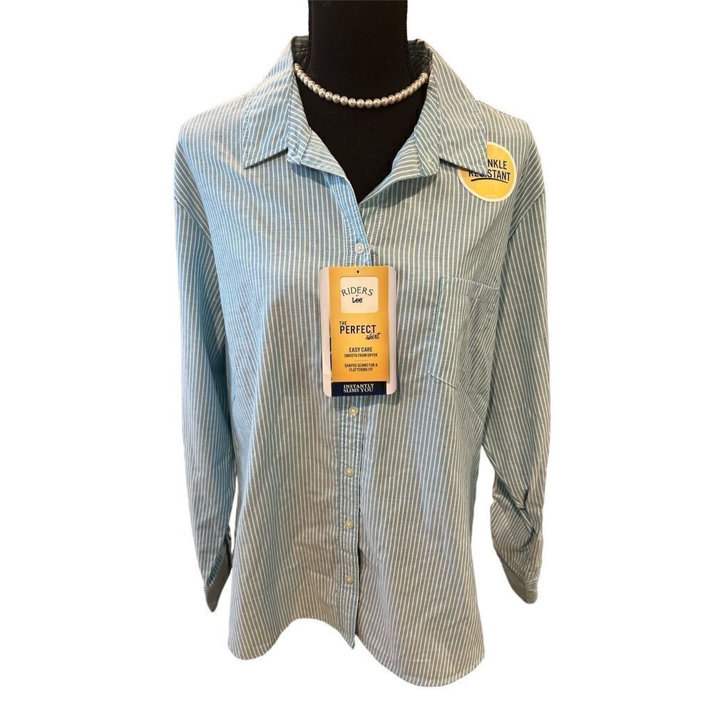 Women Long Sleeve Button Down by Lee